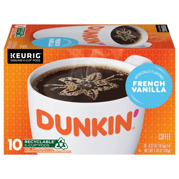 Dunkin' Coffee, French Vanilla, K-Cup Pods | Publix Super Markets