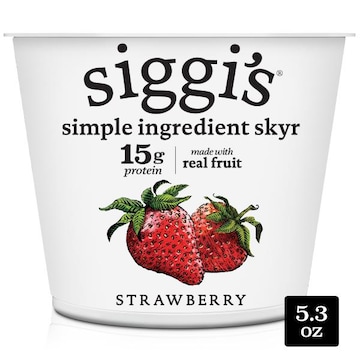 Siggi's Yogurt, Strawberry, Nonfat, 0% Milkfat