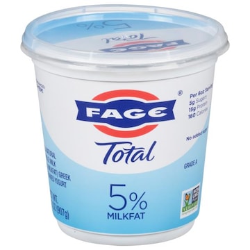 Fage Total Yogurt, 5% Milkfat, Greek, Strained