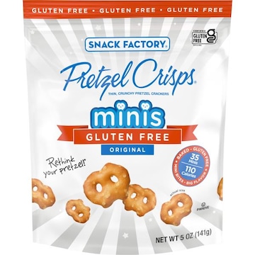 Snack Factory® Pretzel Crisps Gluten Free Minis Original Flavor Pretzel Crisps