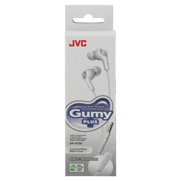 JVC Gumy Plus Stereo Headphones, Coconut White Publix Super Markets