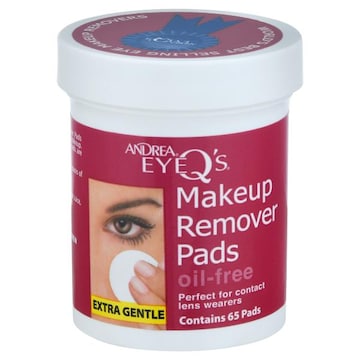 Andrea Eye Q's Makeup Remover Pads, Oil-Free, Extra Gentle