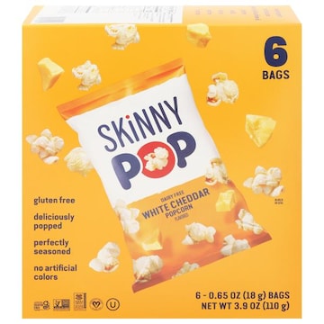 SkinnyPop Dairy Free White Cheddar Popcorn