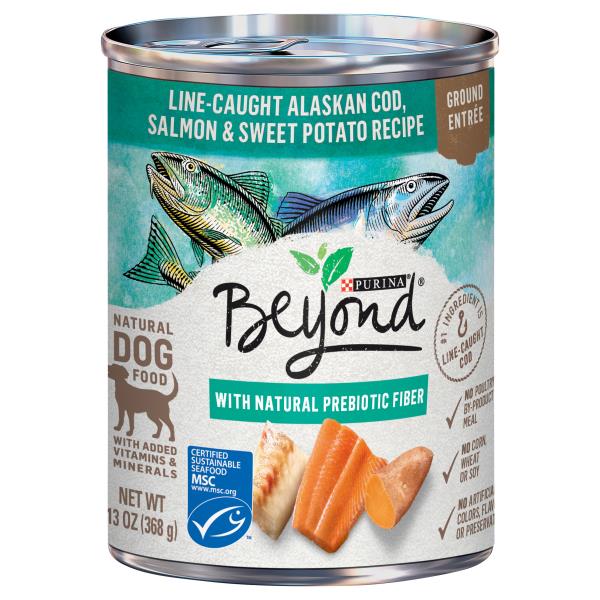 Beyond Natural Wet Dog Food Pate, Grain Free Alaskan Cod, Salmon