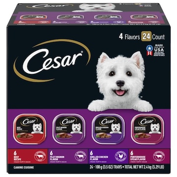 Cesar Canine Cuisine, 4 Flavors, Classic Loaf in Sauce