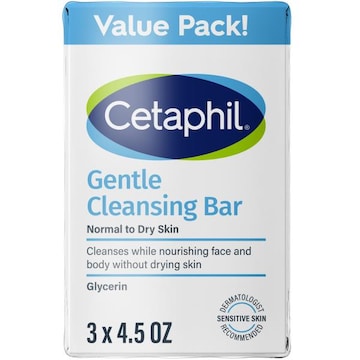 Cetaphil Gentle Cleansing Bar 3pk