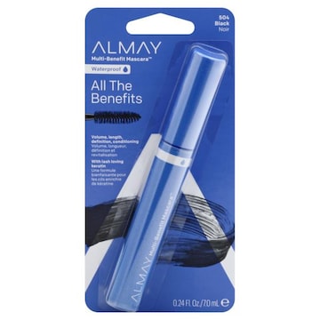 Almay All the Benefits Mascara, Multi-Benefit, Waterproof, Black 504
