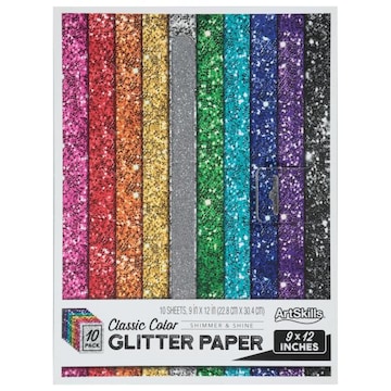 Artskills Glitter Paper, Classic Color