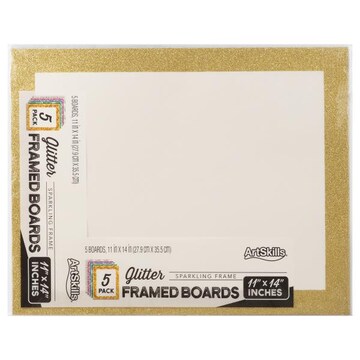 Artskills Framed Boards, 5 Pack