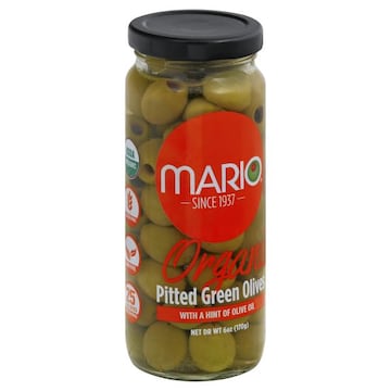 Mario Green Olives, Organic, Stuffed