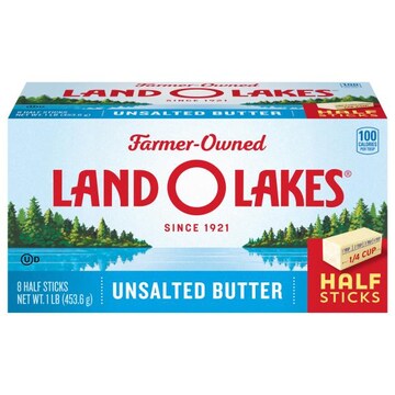 Land O Lakes Unsalted Butter in Half Sticks, Made with Sweet Cream