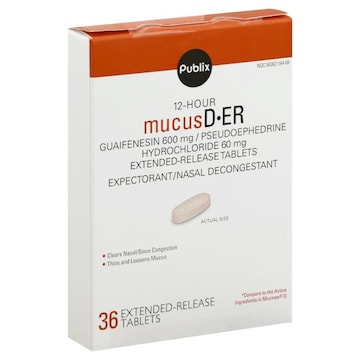 Publix Mucus D 12-Hour Extended Release Tablets