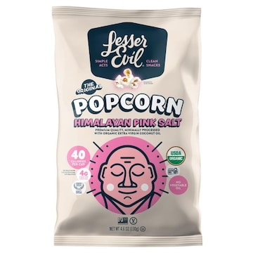LesserEvil Himalayan Pink Salt Popcorn