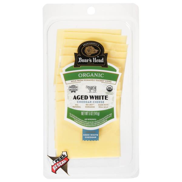 Boar's Head Organic Aged White Cheddar 