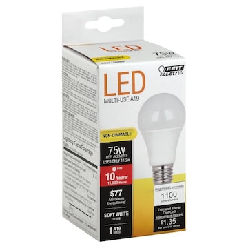 Feit Electric Light Bulb, LED, Soft White, 11.2 Watts