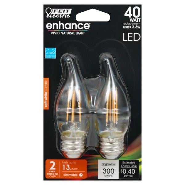 Feit Electric Enhance Light Bulbs Led Soft White 33 Watts Publix Super Markets 7080