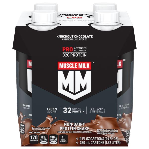 Muscle Milk Protein Shake, Non-Dairy, Knockout Chocolate | Publix