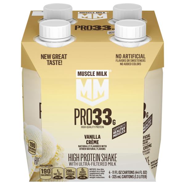 Muscle Milk Vanilla Creme High Protein Shake with Ultra-Filtered