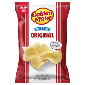 Golden Flake Potato Chips, Original, Sharing Size