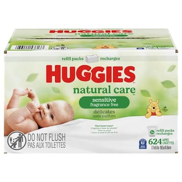 Huggies Natural Care Wipes, Sensitive & Fragrance Free