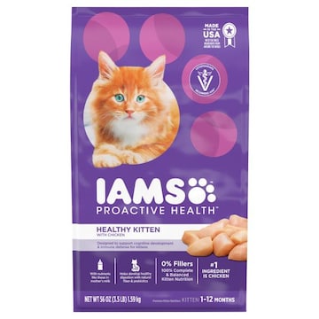 IAMS Proactive Health Healthy Kitten Premium Kitten 1-12 Months with Chicken Kitten Nutrition