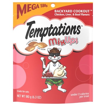 Temptations Cat Treats, Chicken, Liver & Beef Flavors, Backyard Cookout, Mix Ups, Mega