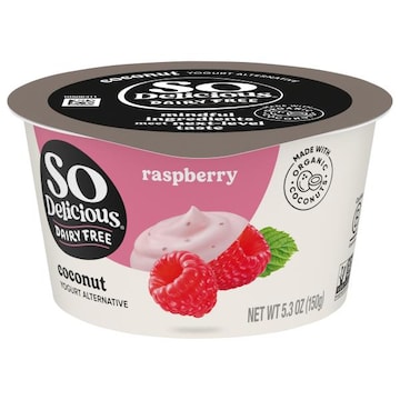 So Delicious Dairy Free Coconut Raspberry Yogurt Alternative
