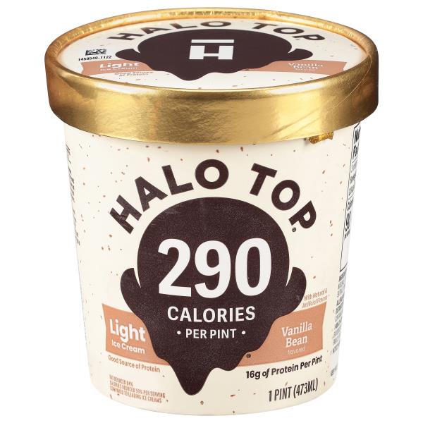 Halo Top Ice Cream, Light, Vanilla Bean Flavored Publix Super Markets