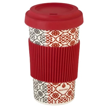 Manna Mug, To-Go, Bamboo Fiber, Silicone Grip, 19 oz