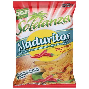 Soldanza Maduritos Pepper Sweet Plantain Chips