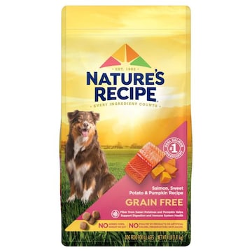 Nature's Recipe Dog Food, Grain Free, Salmon, Sweet Potato & Pumpkin Recipe, for All Ages