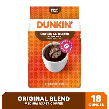 Dunkin' Whole Bean Coffee, Unflavored