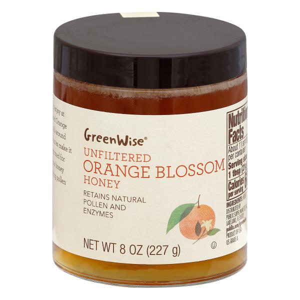 GreenWise HONEY, ORANGE BLOSSOM, UNFILTERED Publix Super Markets