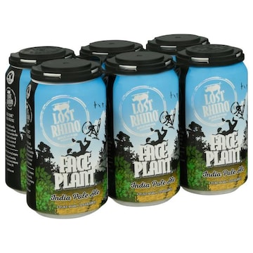 Lost Rhino Brewing Company Beer, India Pale Ale, Face Plant, 6 Pack