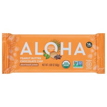 Aloha Protein Bar, Organic, Peanut Butter Chocolate Chip