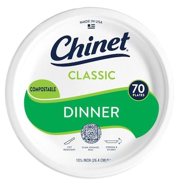 Chinet Chinet Classic® Paper 10 3/8in Dinner Plate (70 Count)