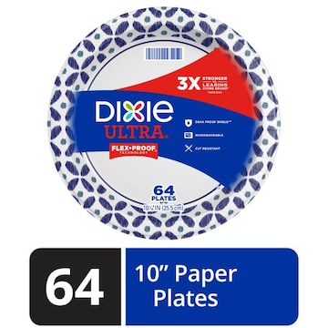 Dixie Plates, 10-1/16 Inch