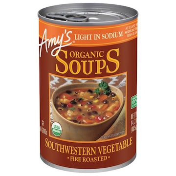 Amy's Organic Fire Roasted Southwestern Vegetable Soup, Light in Sodium, 14.3 oz.