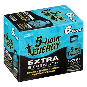 5-hour ENERGY Extra Strength Blue Raspberry 6 Pack Energy Shot