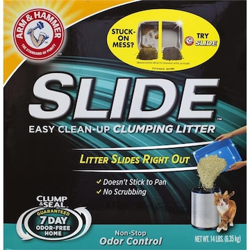 Arm & Hammer Slide Clumping Litter, Easy Clean-Up, Non-Stop Odor Control