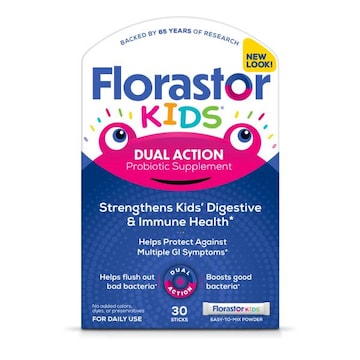 FlorastorKids Daily Probiotic Supplement, Tutti-Frutti Flavor, Powder