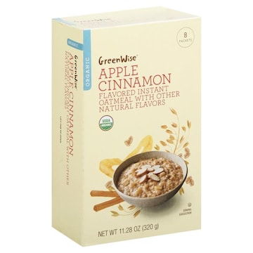 GreenWise Oatmeal, Organic, Apple Cinnamon