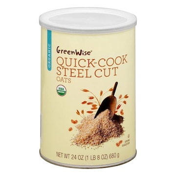 GreenWise Oats, Organic, Quick-Cook, Steel Cut
