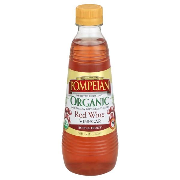 Pompeian Vinegar, Organic, Red Wine Publix Super Markets
