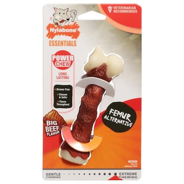 Nylabone Essentials Dog Toy, Big Beef Flavor, Medium