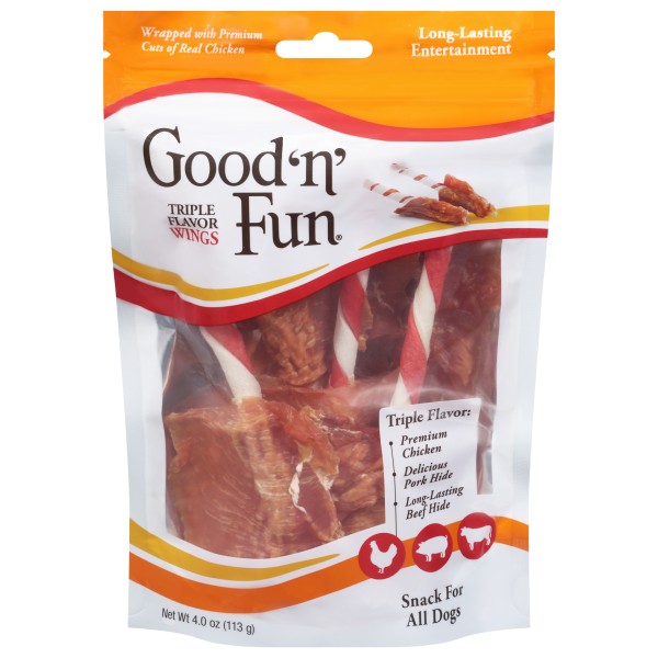 nagunagu333 Good 'N' Fun Wings Triple Flavor Snack for Dogs | Publix Super Markets