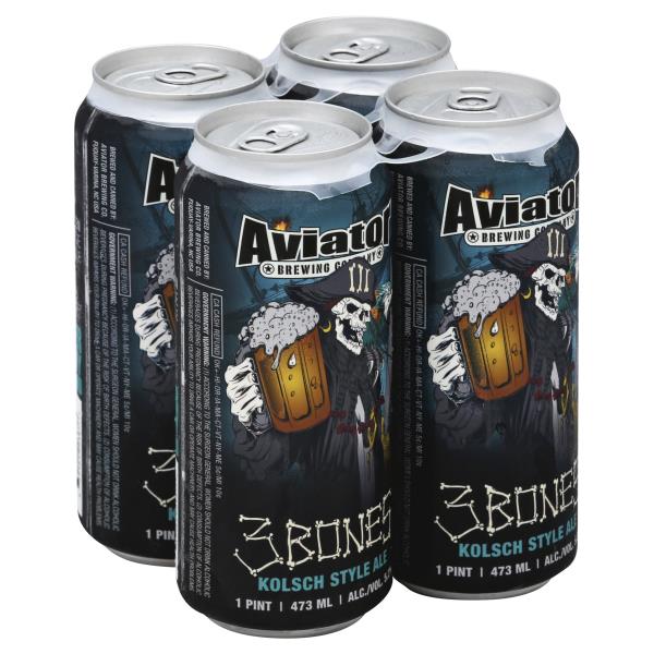 Aviator Beer, Kolsch Style Ale, 3 Bones Publix Super Markets