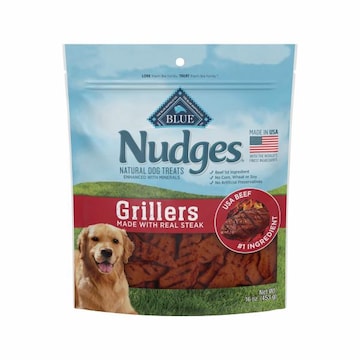 Blue Buffalo Nudges Grillers Natural Dog Treats, Steak