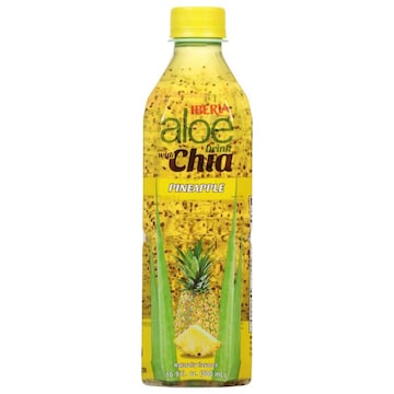Iberia Aloe drink, with Chia, Pineapple