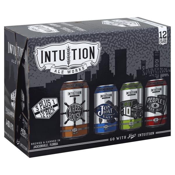 Intuition Ale Works Beer, 3 Plus 1, 12 Pack Publix Super Markets